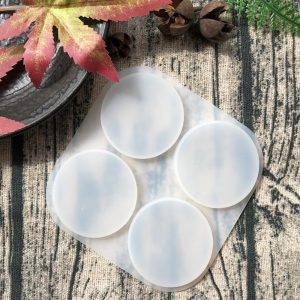 Circle No Hole Badge Reel Silicone Molds