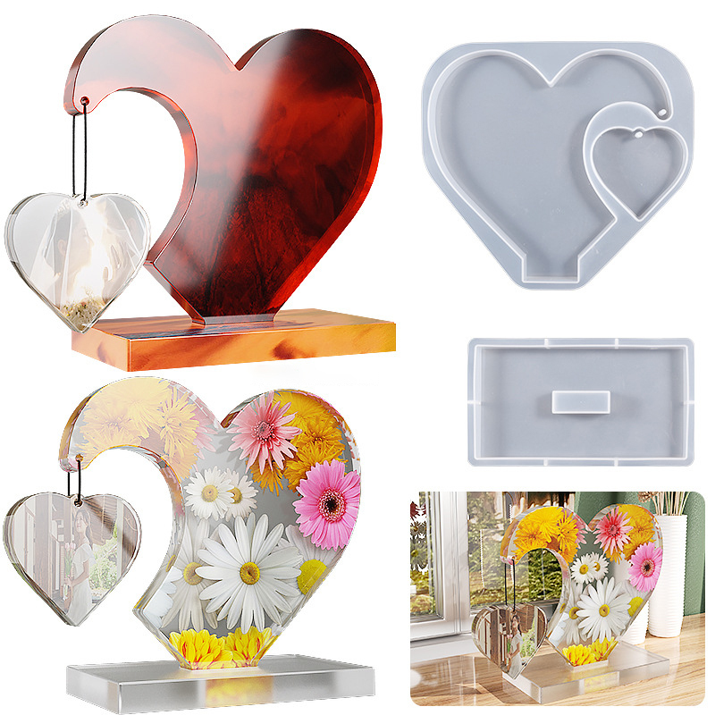 Love Heart Photo Frame with Base