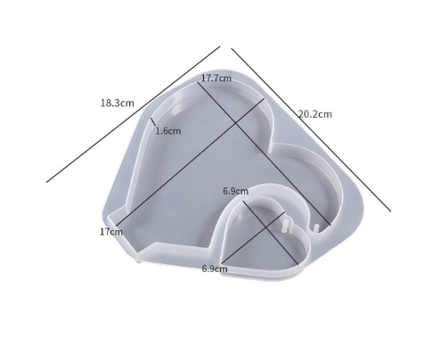 Love Heart Photo Frame with Base - Image 3