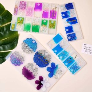 Earring Pendant keytag Epoxy Silicone Mold