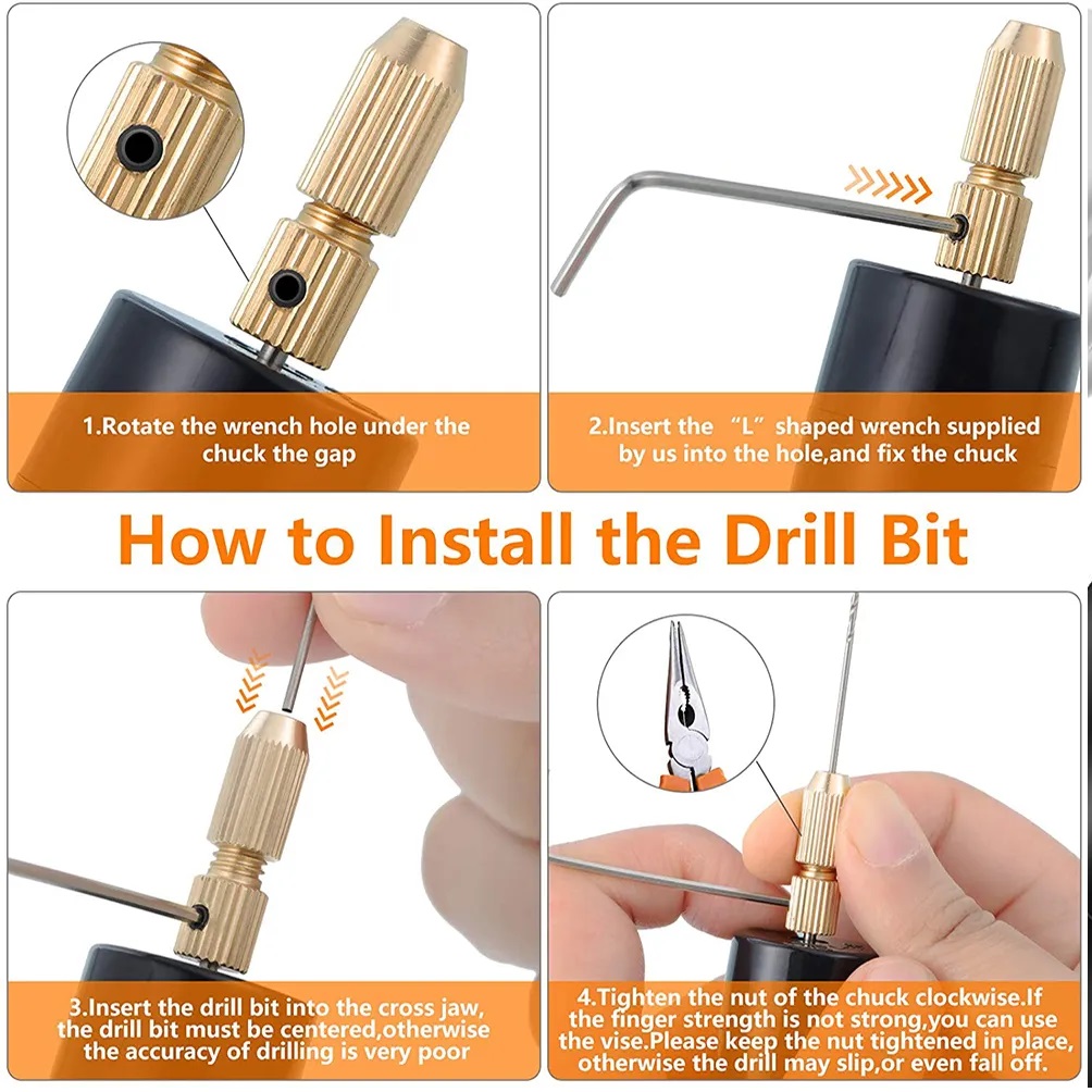 Electric USB Mini Drill 5 Pieces Set - Image 2